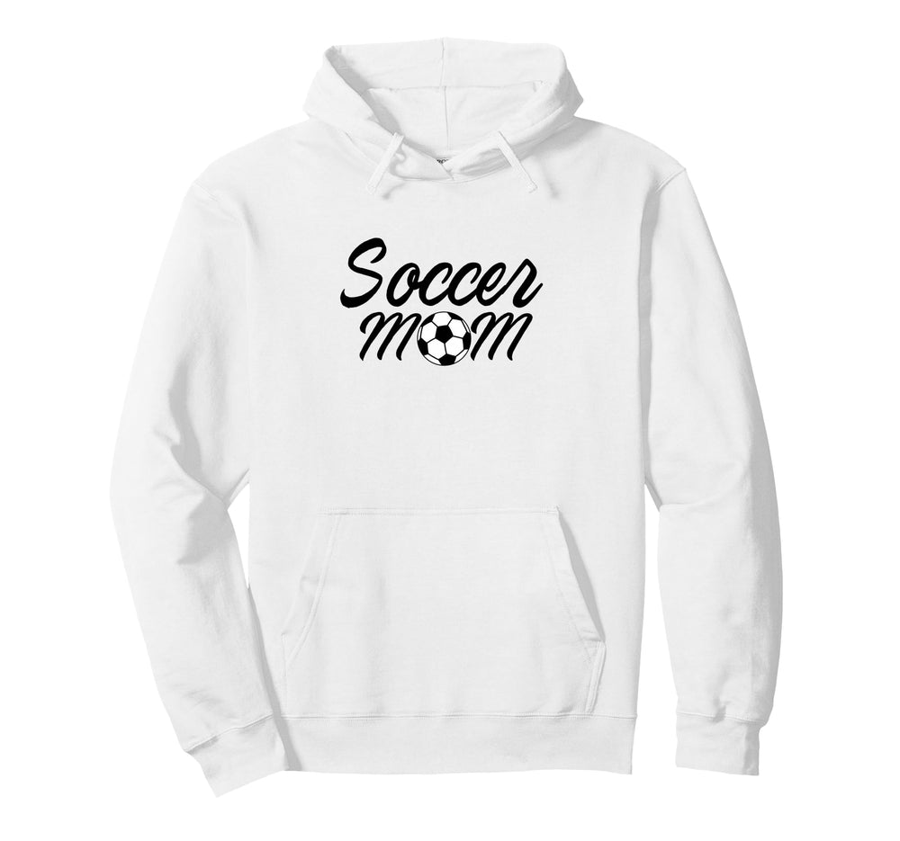 Soccer Mom Sport Team Mama Soccer Ball Hoodie - Trendy Graphic Unisex