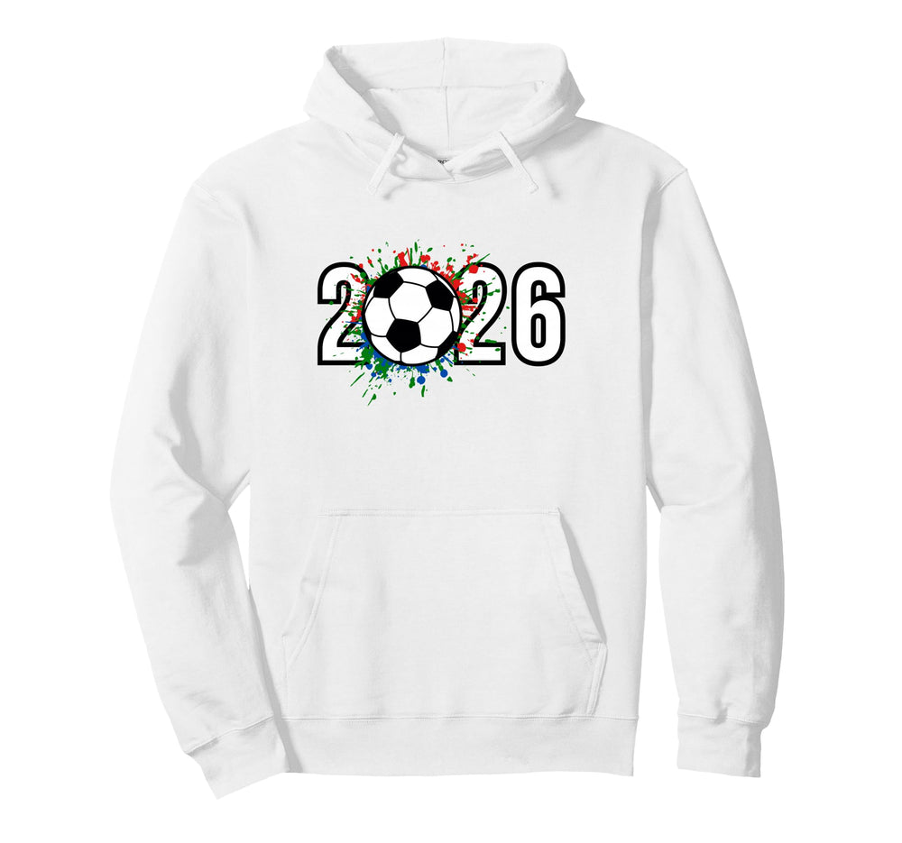 2026 Soccer Play Game Year Players Hoodie - Minimalist Print Men Women