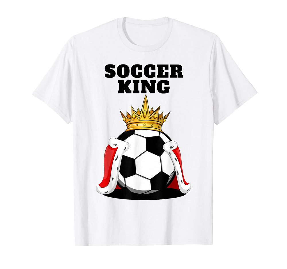 Soccer King Mens Soccer Player Soccer T-Shirt - Novelty Apparel Unisex