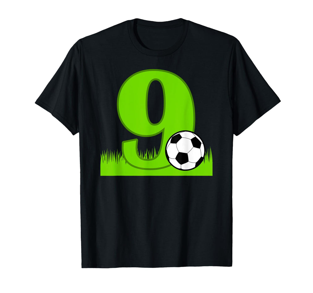 9Th Birthday Soccer 9 Years Old T-Shirt - Aesthetic Graphic Unisex