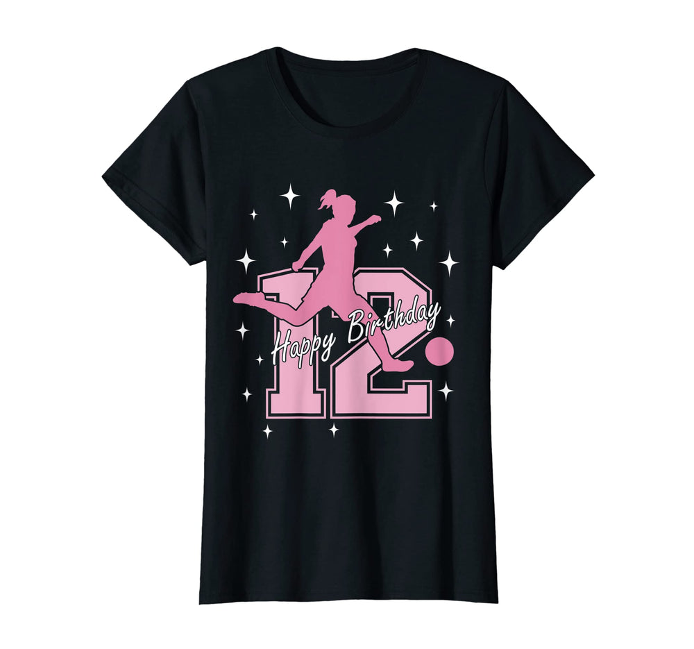 12Th Birthday Soccer Playing T-Shirt - Custom Art Print for Adults