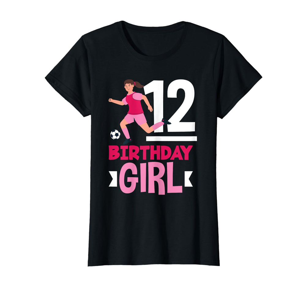 12Th Birthday 12 Years Soccer Football T-Shirt - Graphic Print for Adults