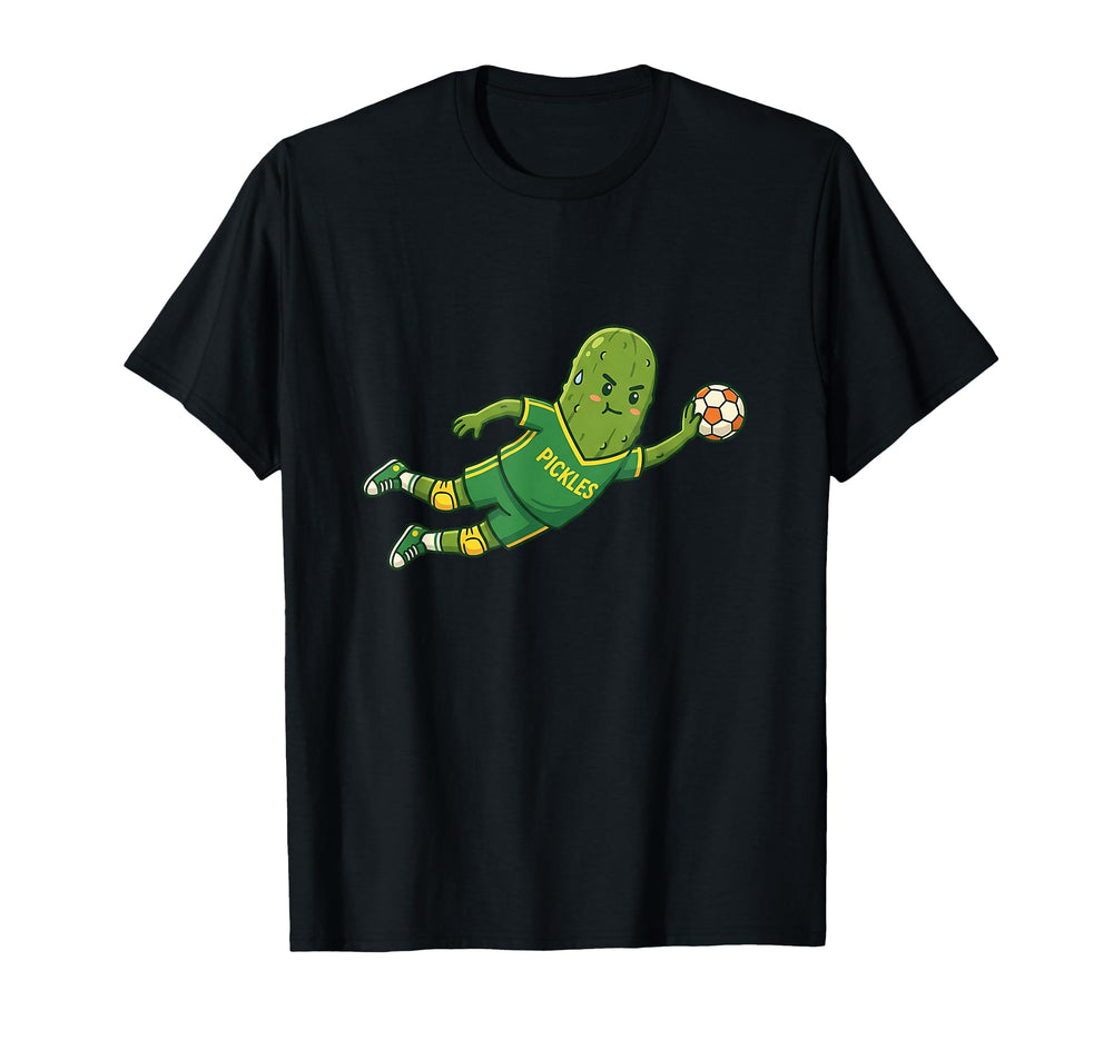 Pickles Funny Soccer Goalie Cartoon T-Shirt - Minimalist Print Men Women