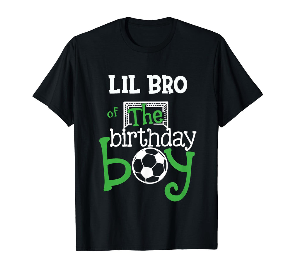 Lil Brother Birthday Soccer Player T-Shirt - Trendy Graphic for Adults