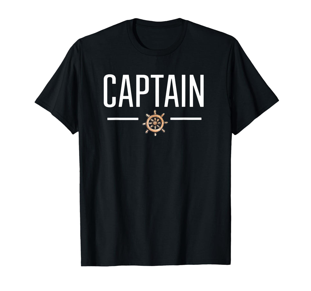 Captain Boat Lovers Or First Mate T-Shirt - Casual Everyday Wear Men Women