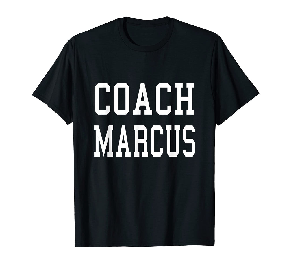Coach Marcus Custom Football Soccer T-Shirt - Minimalist Print Men Women