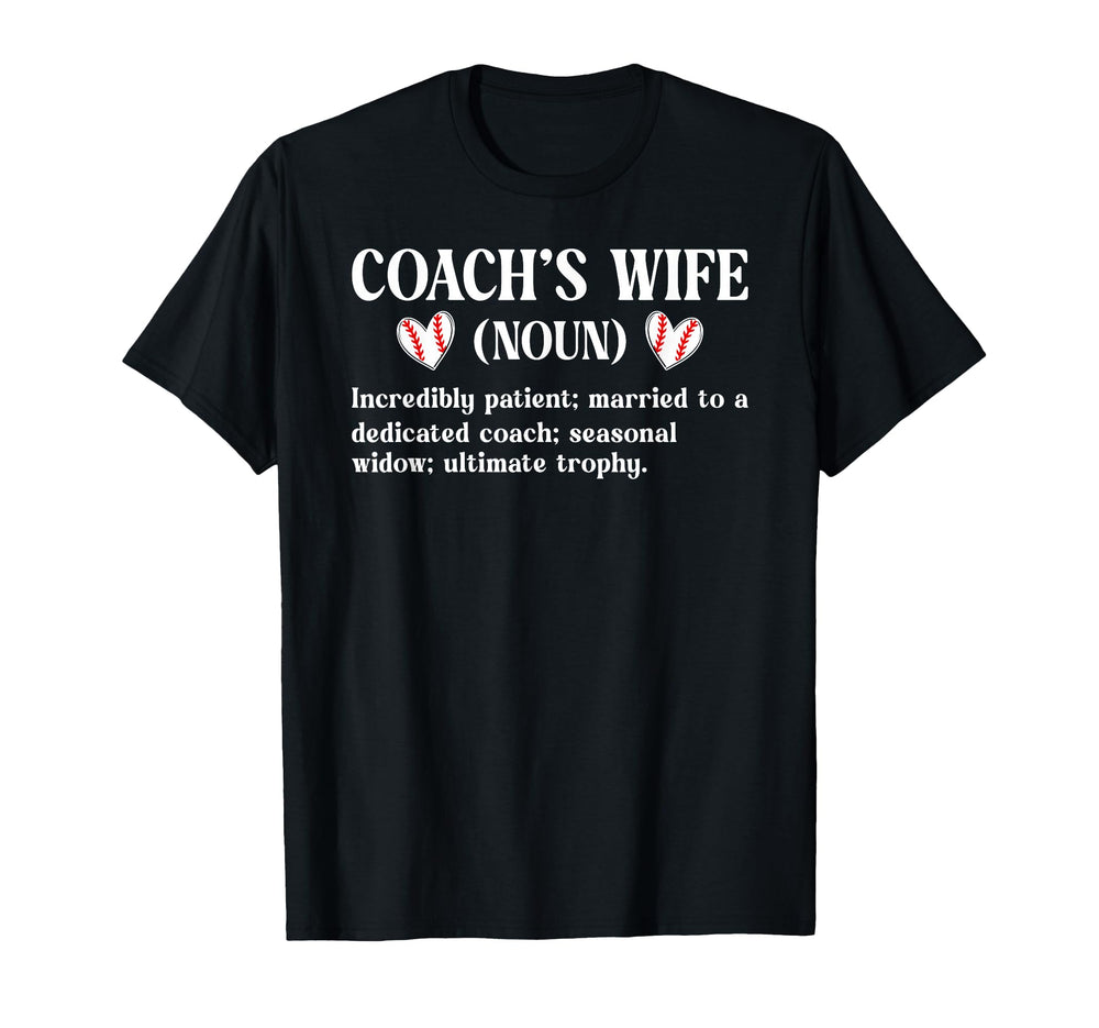 Baseball Coachs Wife Baseball Coach T-Shirt - Minimalist Print Men Women