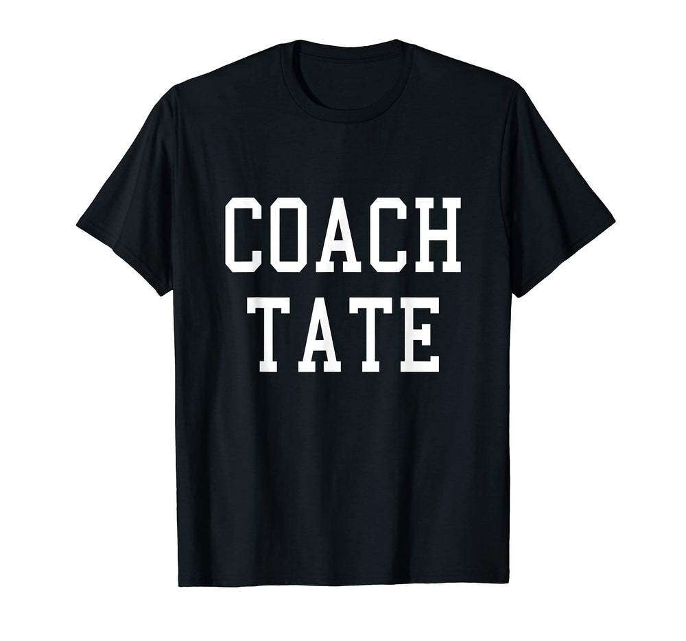 Coach Tate Custom Football Soccer T-Shirt - Graphic Print for Adults