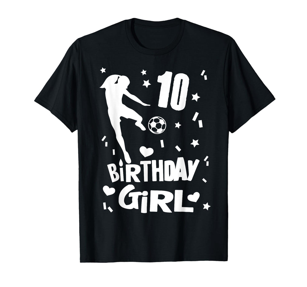 10Th Birthday Soccer Gift Turning Ten Party T-Shirt - Trendy Graphic Unisex