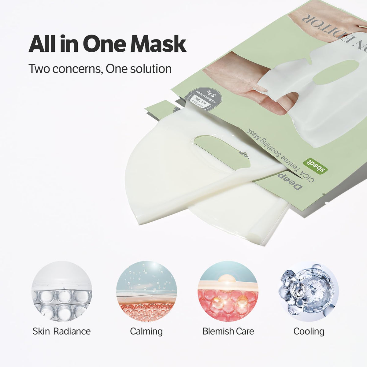 Sungboon Editor Deep Collagen CICA Teatree Soothing Mask - Snipetell