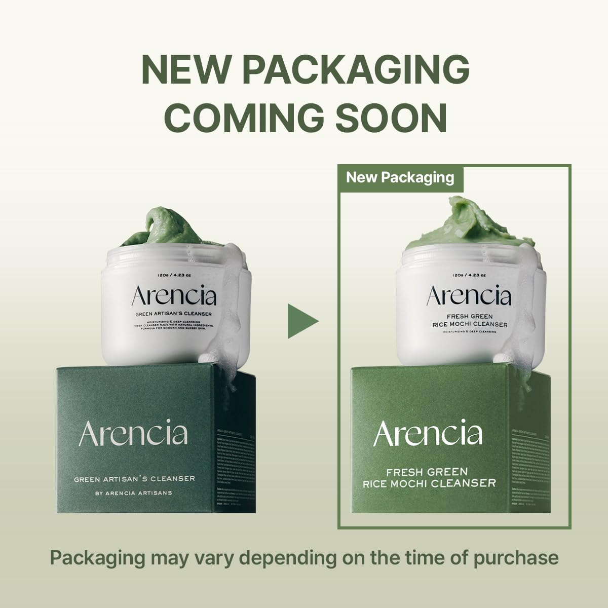 Arencia Fresh Green Rich Mochi Cleanser - Snipetell