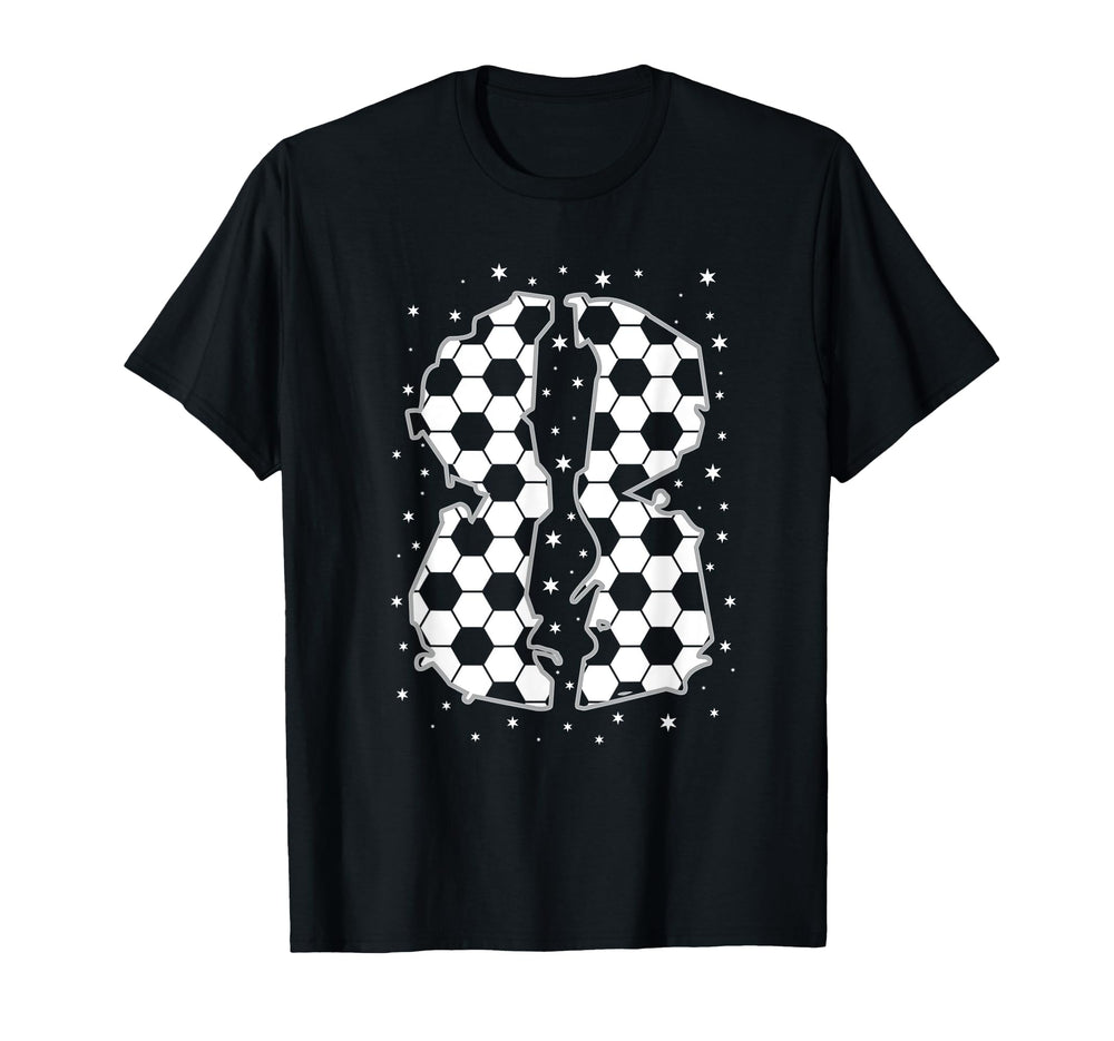 8 Year Old Soccer Birthday Eighth 8Th T-Shirt - Minimalist Print Unisex