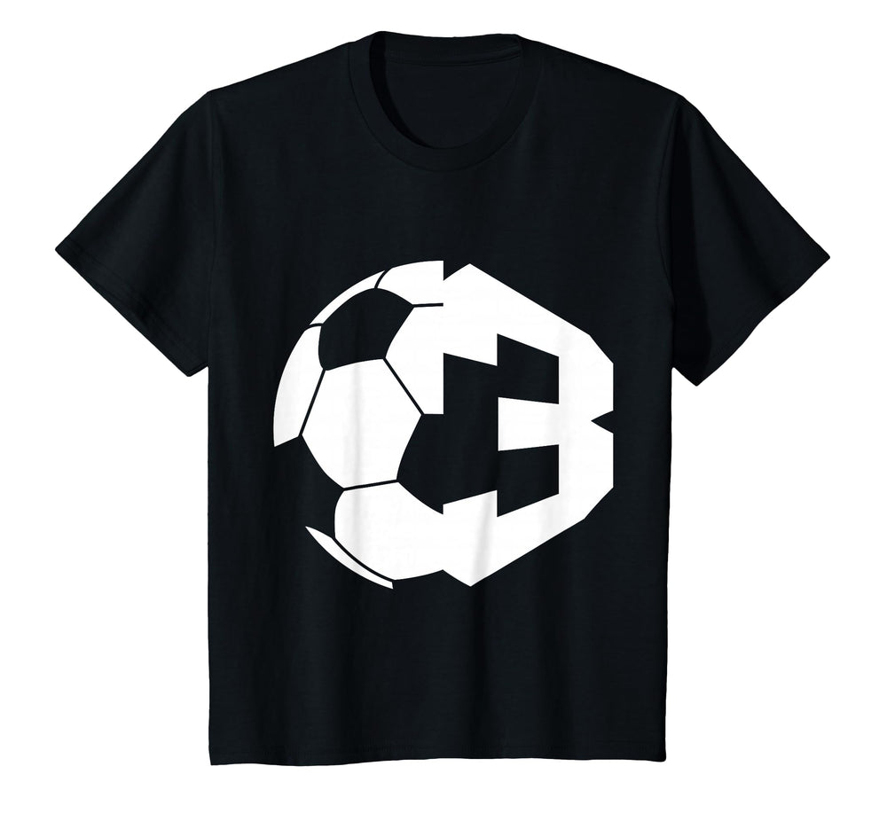 Number 3 Years Soccer 3Rd Birthday T-Shirt - Unique Graphic Men Women