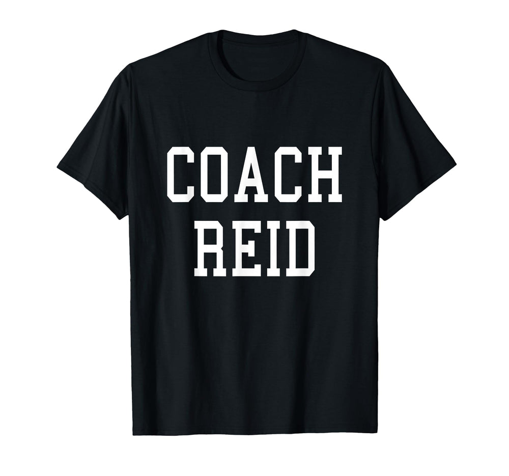 Coach Reid Custom Soccer Baseball Team T-Shirt - Fun Novelty Design Unisex