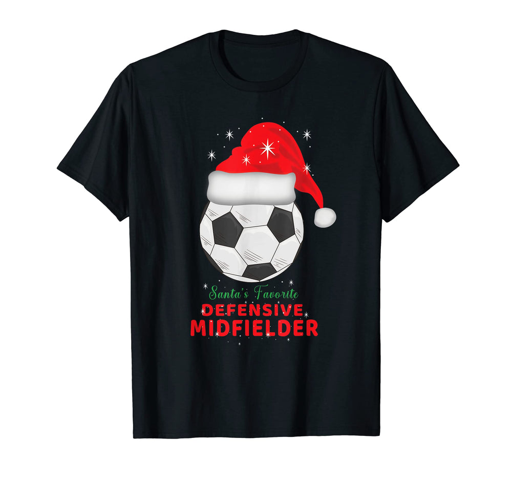 Soccer Football Santas Defensive T-Shirt - Novelty Apparel Men Women