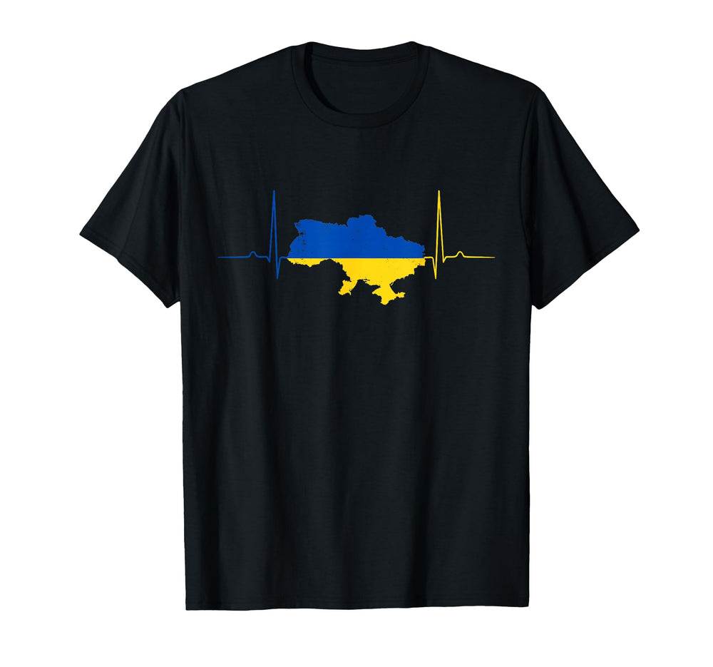 Ukraine Heart Ukrainian T-Shirt - Casual Everyday Wear for Adults
