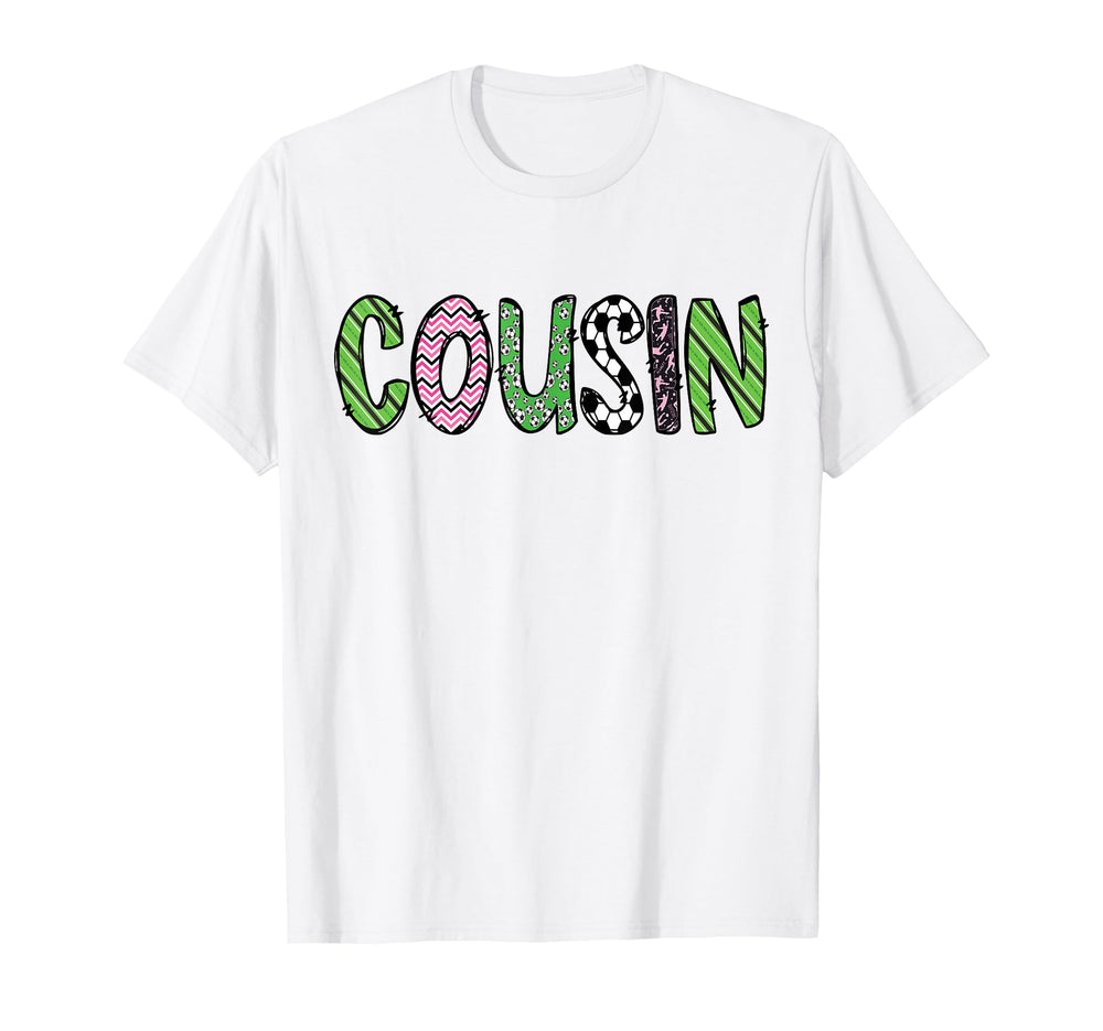 Soccer Cousin Funny Soccer Birthday T-Shirt - Minimalist Print Unisex