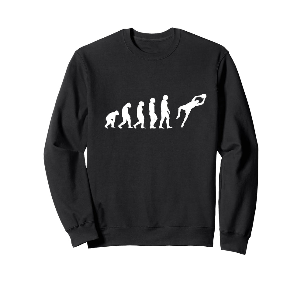 Soccer Goalie Evolution Goalkeeper Sweatshirt - Fun Novelty Design Unisex