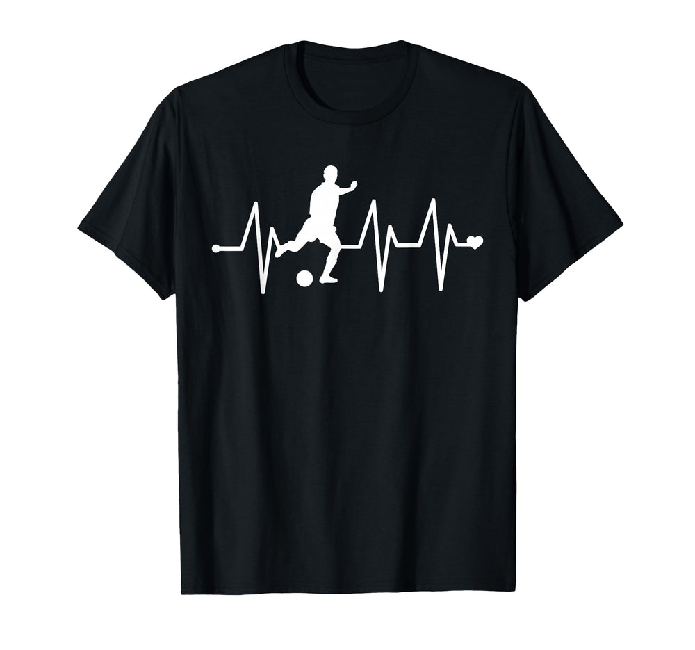 Soccer Heartbeat Funny Soccer T-Shirt - Aesthetic Graphic for Adults