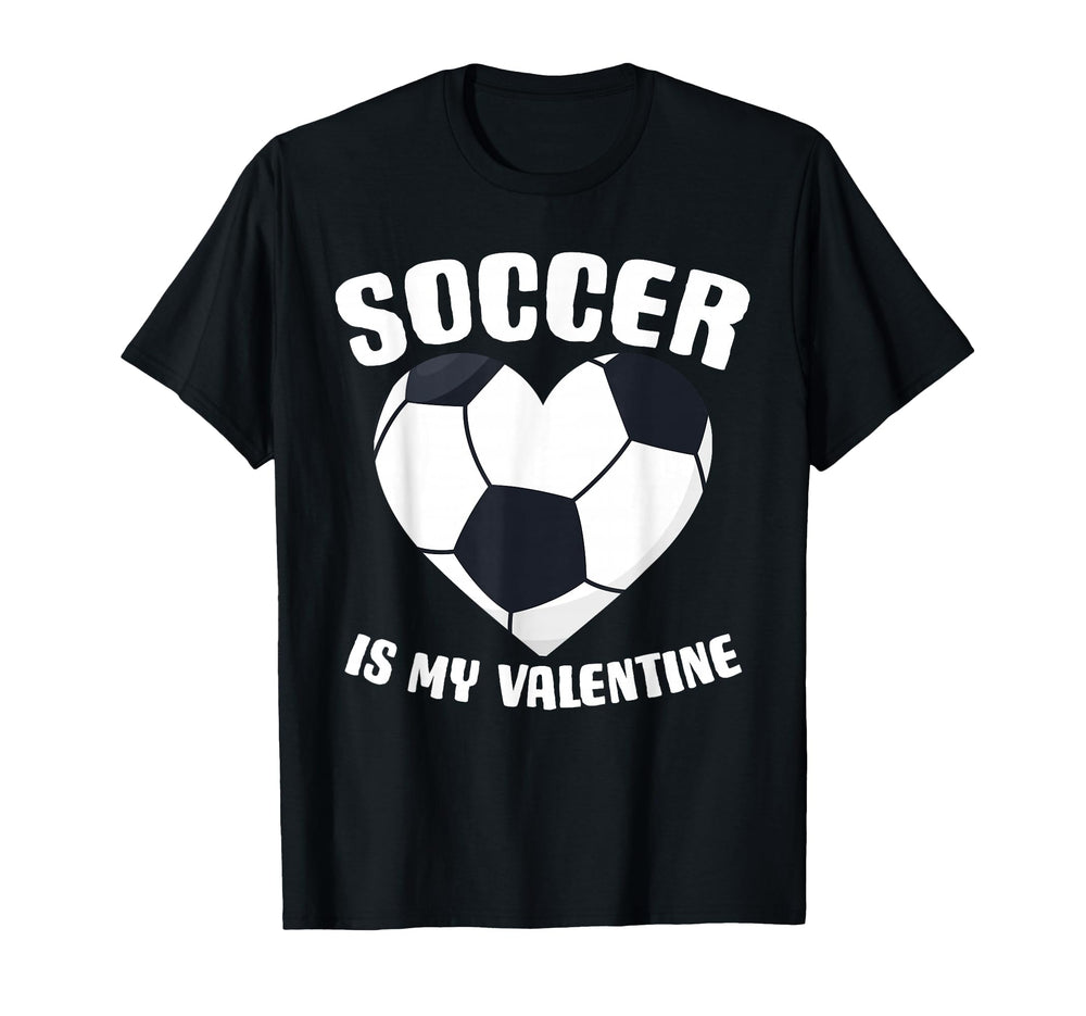 Valentine Soccer Sport Player Valentines T-Shirt - Unique Graphic Unisex