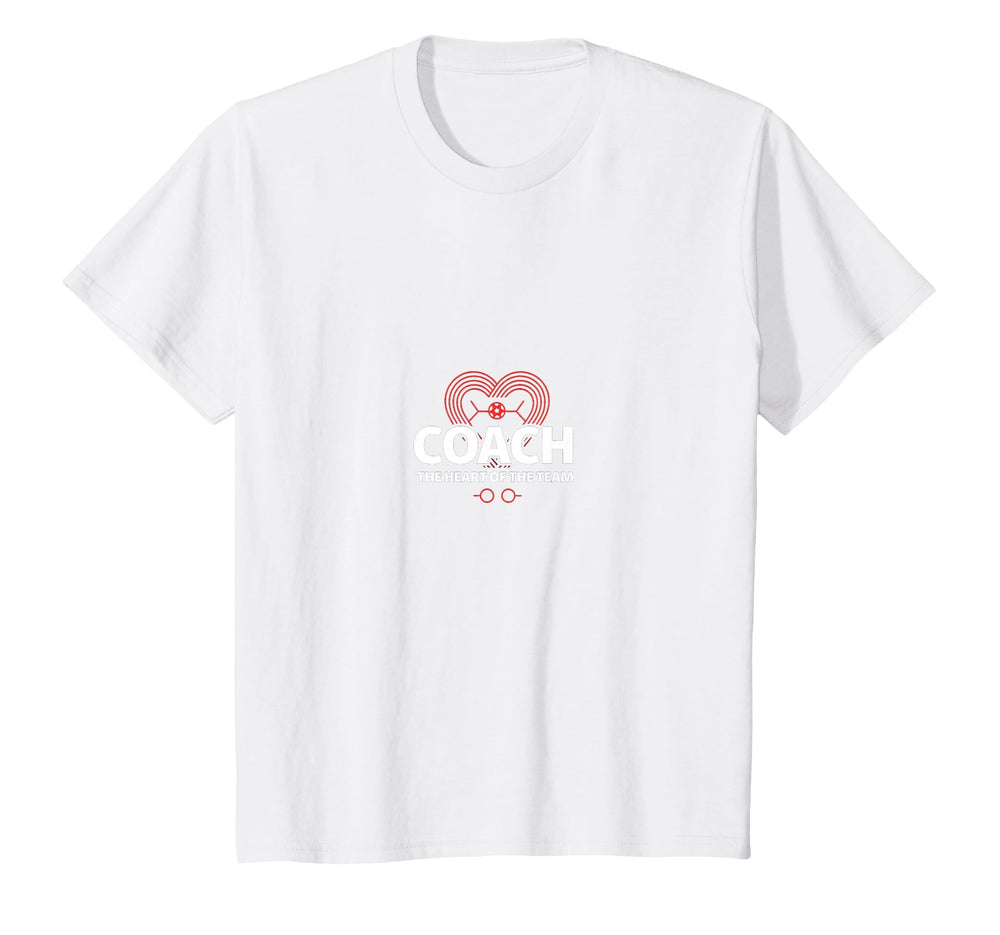 Soccer Coach Heart Team Inspiring Baseball T-Shirt - Graphic Print Unisex