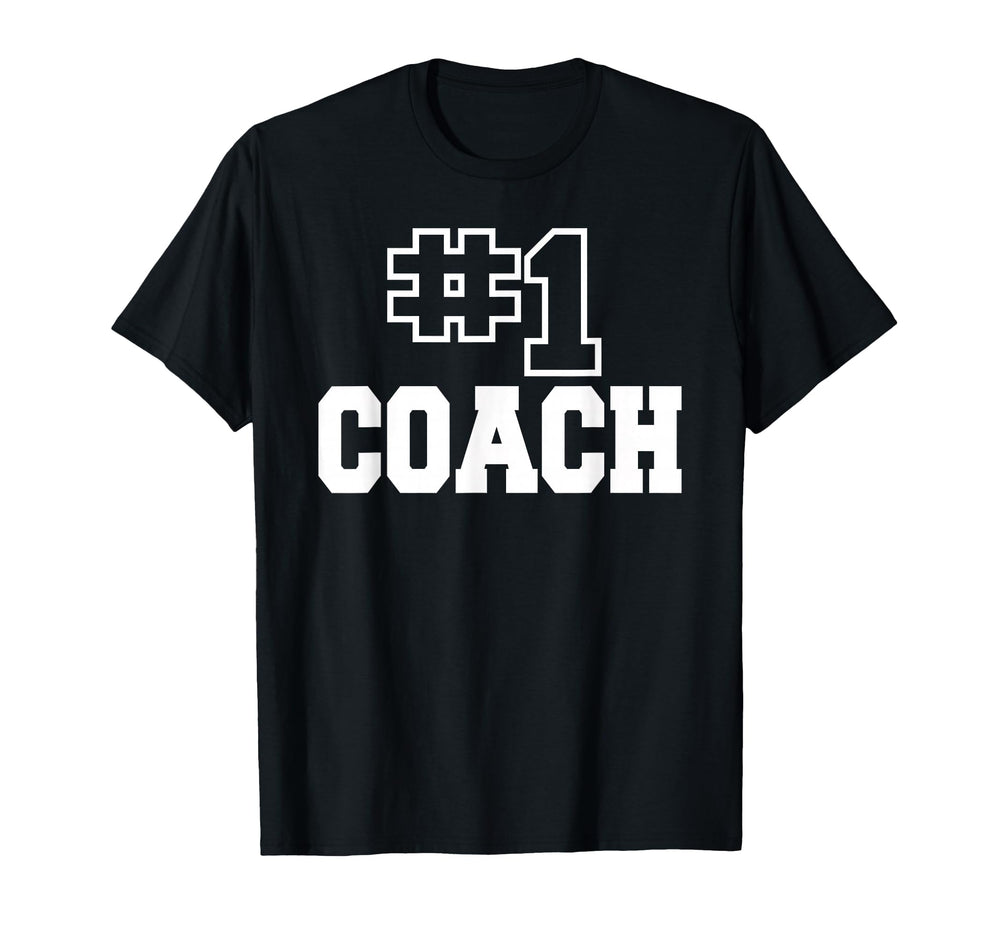 Number One Coach No 1 Manager T-Shirt - Casual Everyday Wear for Adults