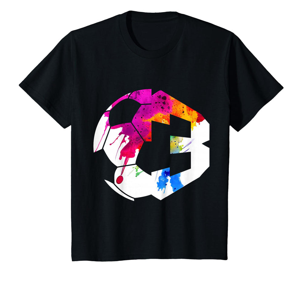 Number 3 Years Soccer 3Rd Birthday T-Shirt - Streetwear Style Men Women