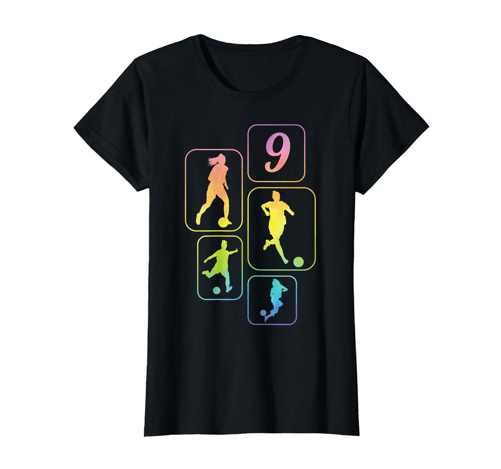 9Th Birthday Soccer Player Football T-Shirt - Streetwear Style for Adults