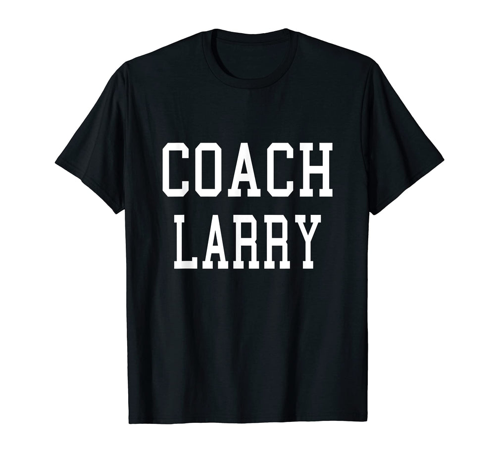 Coach Larry Custom Football Soccer T-Shirt - Graphic Print for Adults