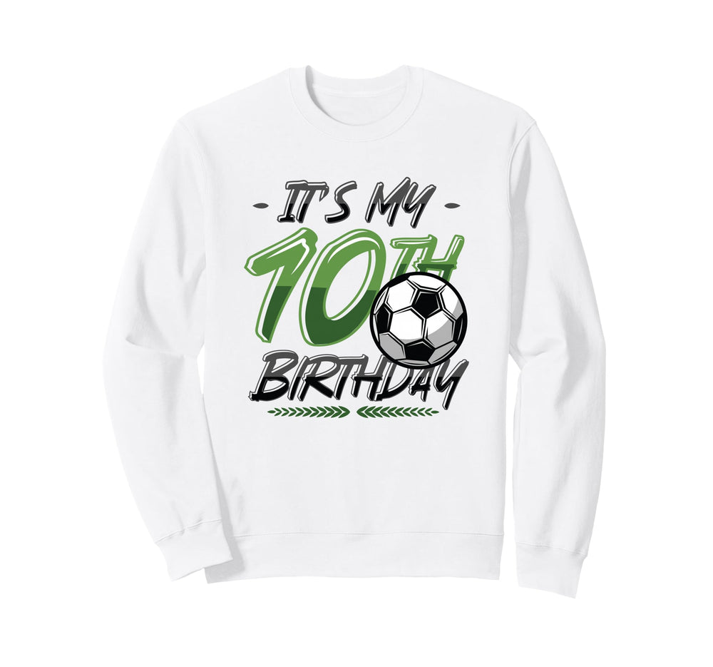 10Th Birthday Soccer Birthday Party Hoodie - Novelty Apparel Men Women