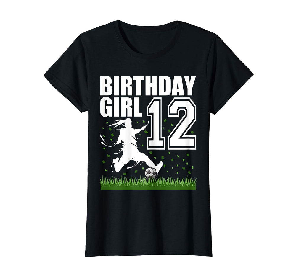 12 Year Old Soccer Birthday Party T-Shirt - Novelty Apparel Men Women