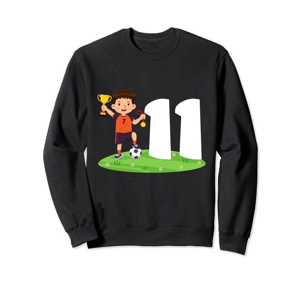 11Th Birthday Soccer 11 Years Old Sweatshirt - Unique Graphic Unisex