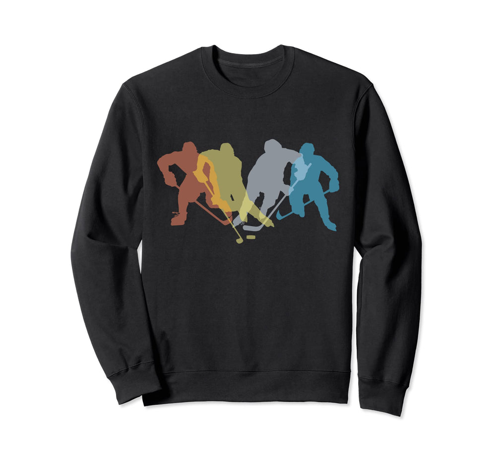Ice Hockey Puck Penalty Box Winter Sweatshirt - Novelty Apparel for Adults