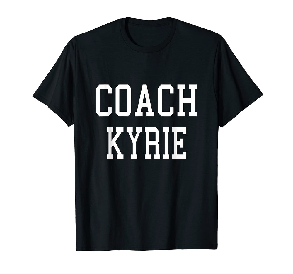 Coach Kyrie Custom Football Soccer T-Shirt - Minimalist Print for Adults