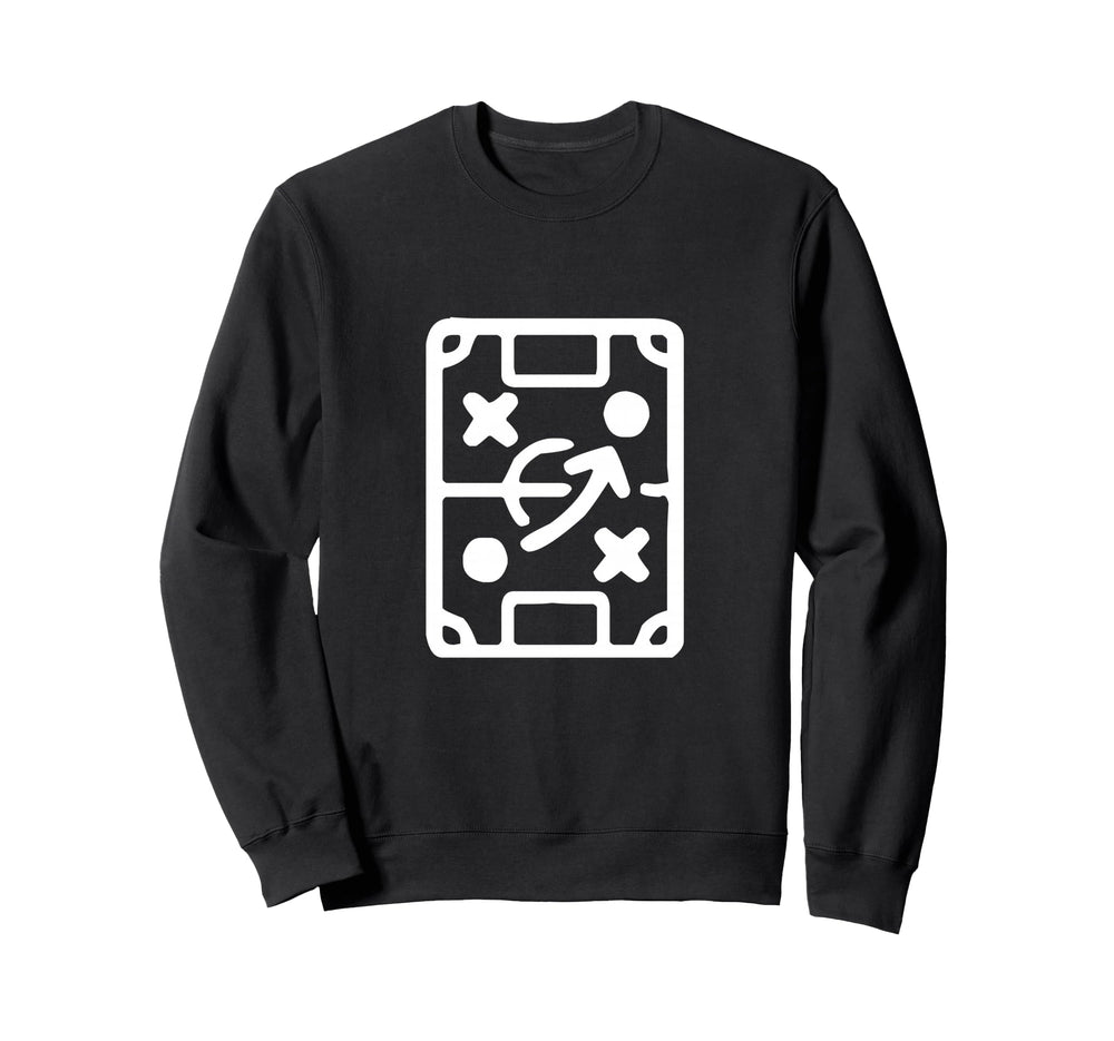 Soccer Coach Play Maker Field Sweatshirt - Aesthetic Graphic for Adults