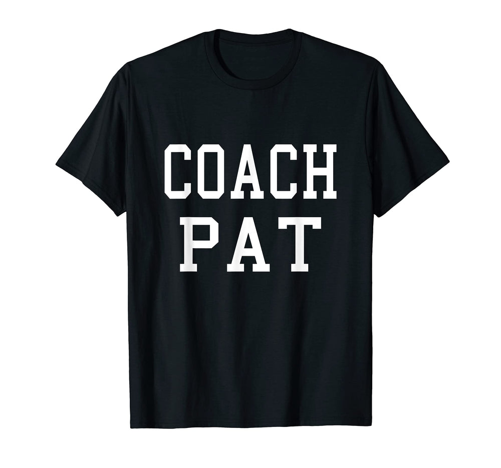 Coach Pat Custom Football Soccer Baseball T-Shirt - Unique Graphic Unisex