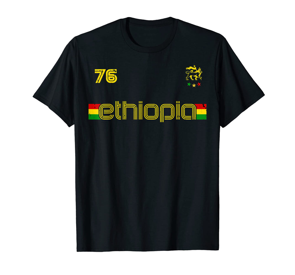 Ethiopia Reggae Rastafari Jamaica T-Shirt - Unique Graphic for Adults
