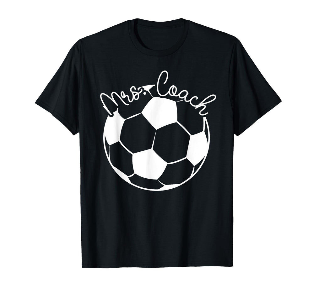 Mrs Coach Soccer Coach Wife Soccer T-Shirt - Novelty Apparel Men Women