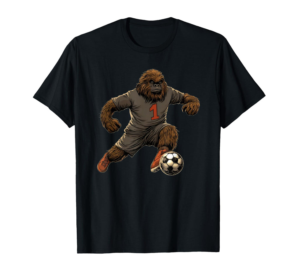 Funny Bigfoot Sasquatch Coach Player T-Shirt - Minimalist Print Men Women