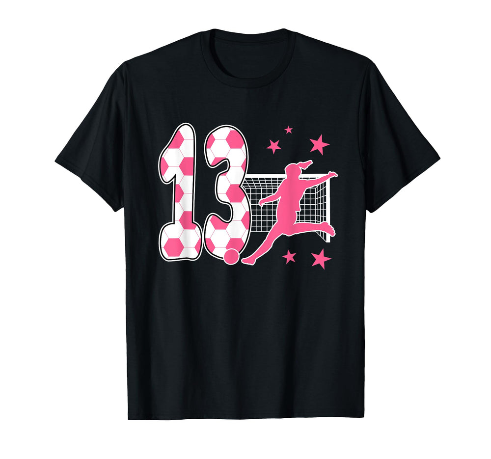 13 Year Old Birthday Soccer Lover 13Th T-Shirt - Graphic Print Unisex