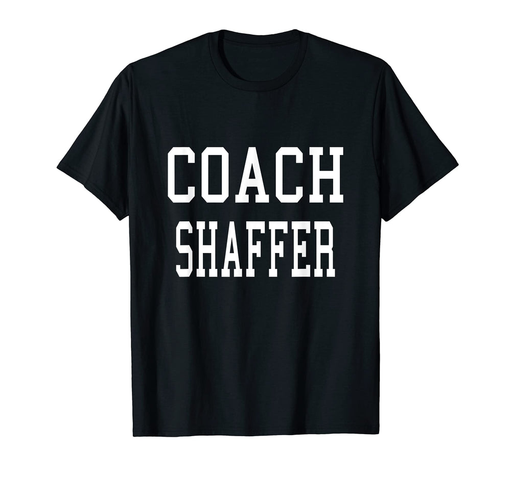 Coach Shaffer Custom Football Soccer T-Shirt - Minimalist Print Unisex