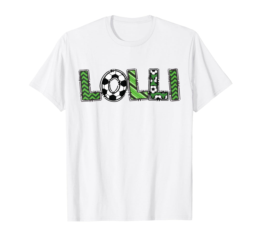 Soccer Lolli Birthday Soccer Player Bday T-Shirt - Graphic Print for Adults