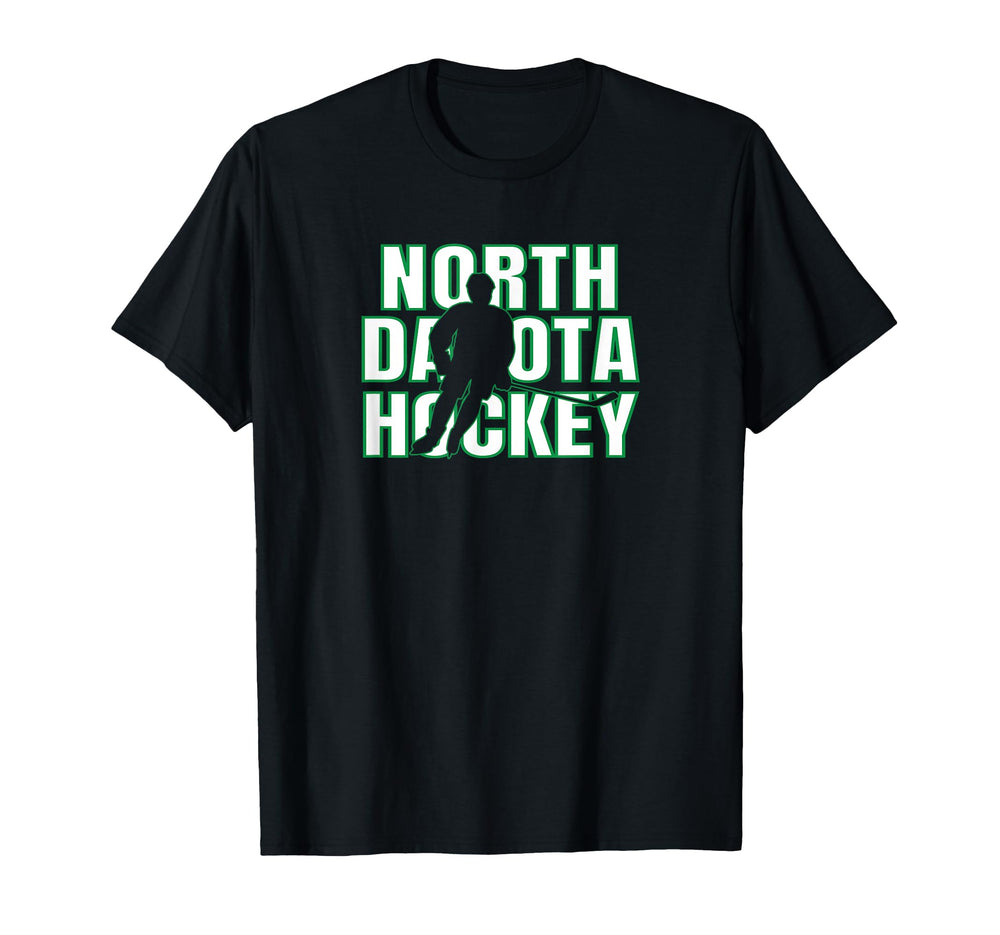 Team North Dakota Ice Hockey Player T-Shirt - Aesthetic Graphic Unisex