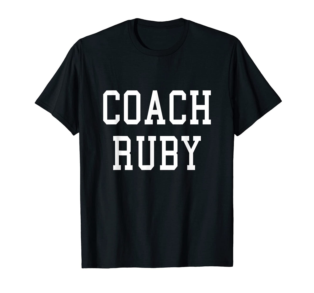 Coach Ruby Custom Football Soccer T-Shirt - Minimalist Print Unisex