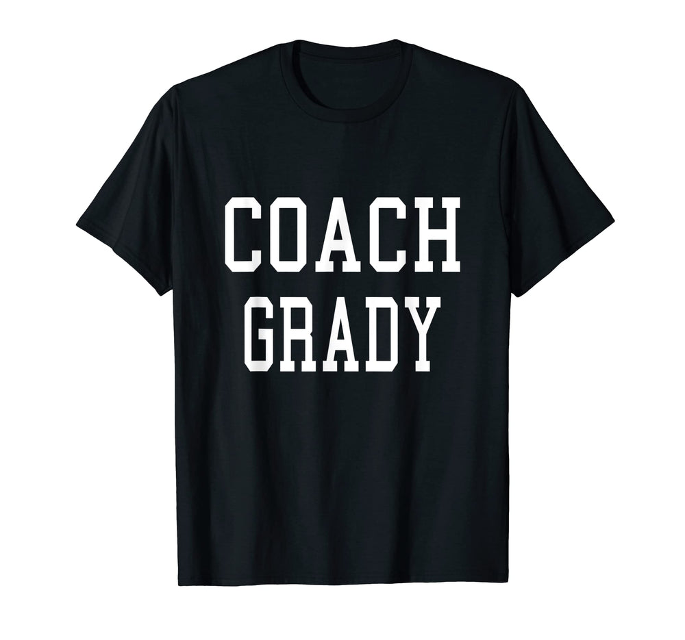 Coach Grady Custom Football Soccer T-Shirt - Unique Graphic Unisex