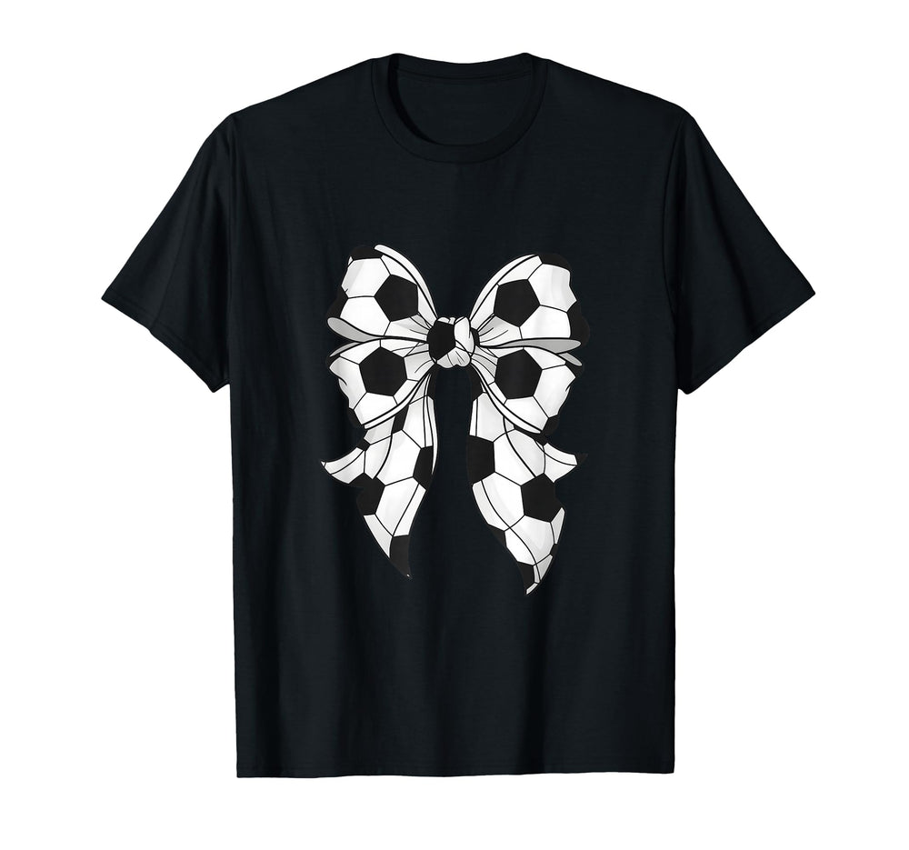 Soccer Coquette Bow Soccer Mama Mom T-Shirt - Graphic Print Men Women