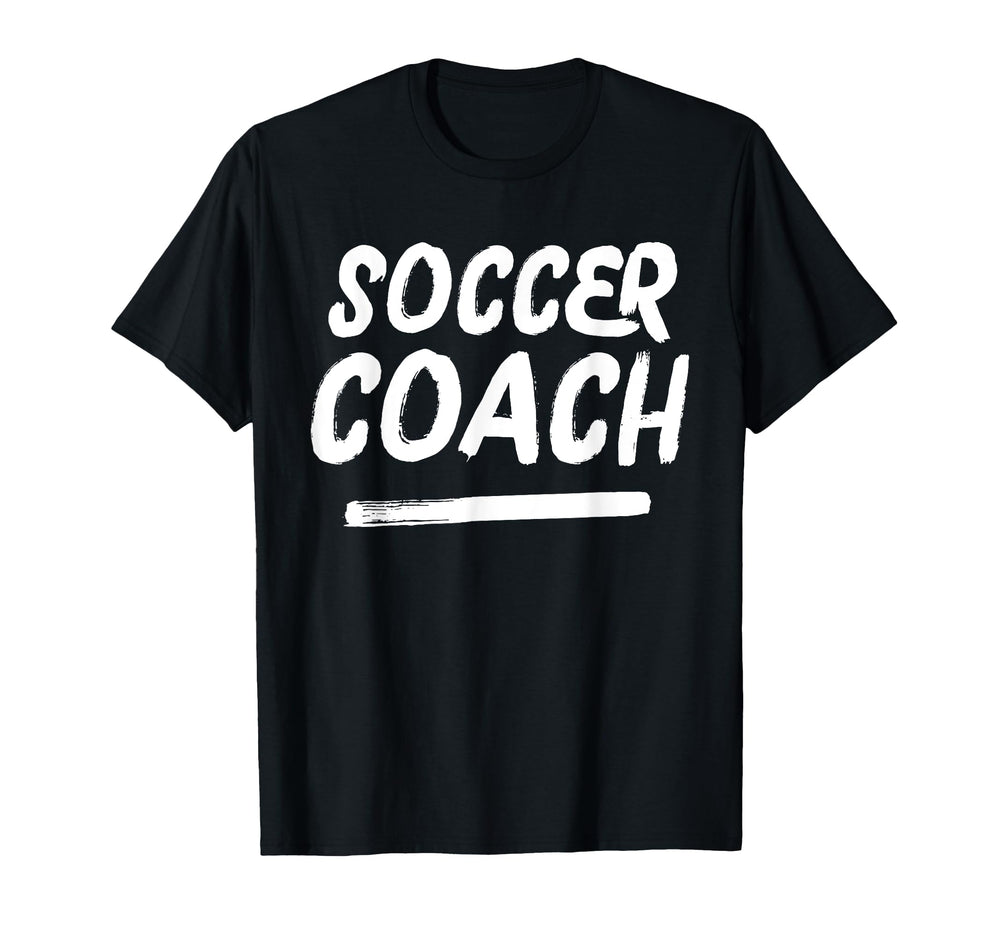 Soccer Coach Distressed Coaches T-Shirt - Novelty Apparel for Adults