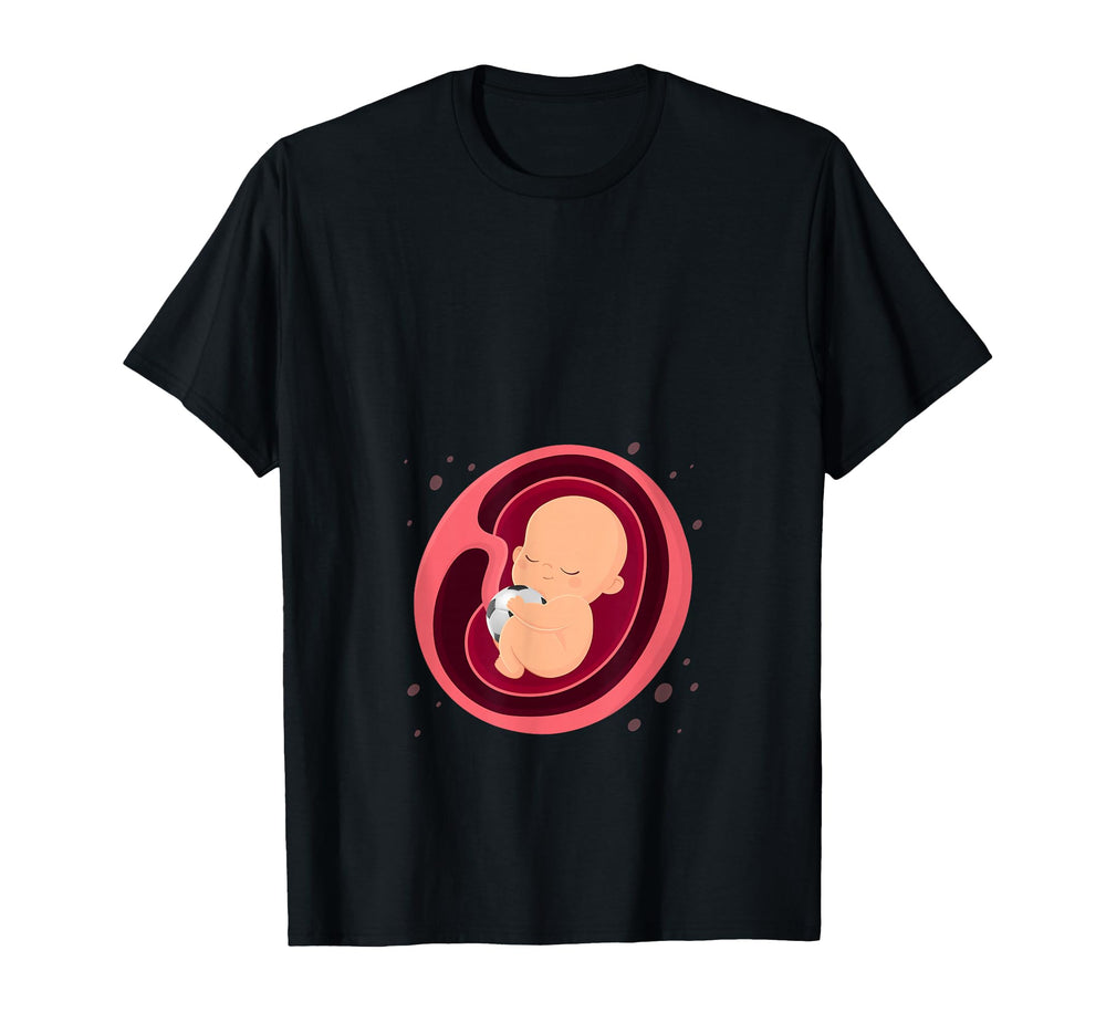 Pregnancy Announcement Soccer Players T-Shirt - Unique Graphic for Adults