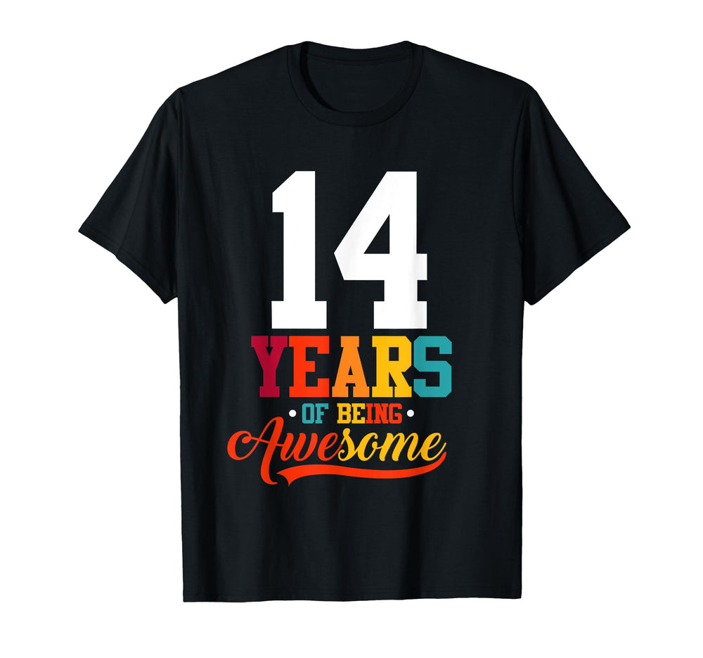 14 Years Being Awesome Gifts 14 Years T-Shirt - Custom Art Print Unisex