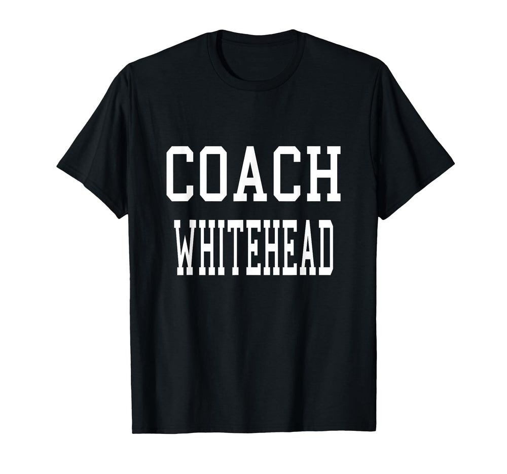 Coach Whitehead Custom Football Soccer T-Shirt - Fun Novelty Design Unisex